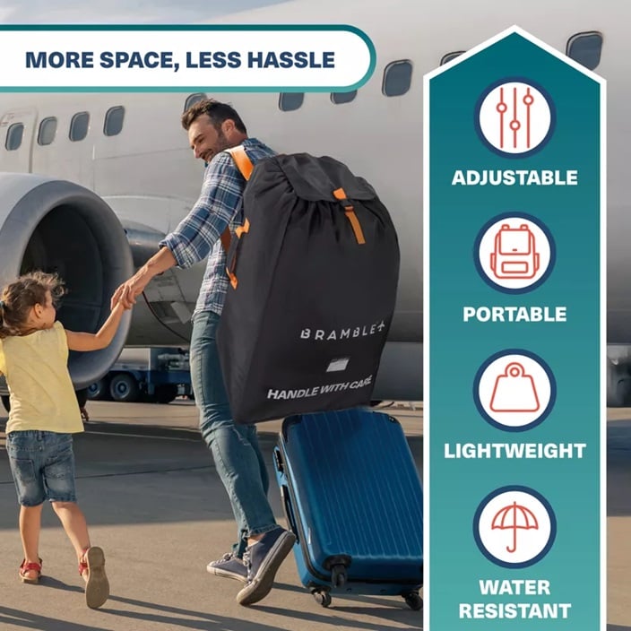 Transporttaske til barnevogn - Bramble Stroller Bag Grey