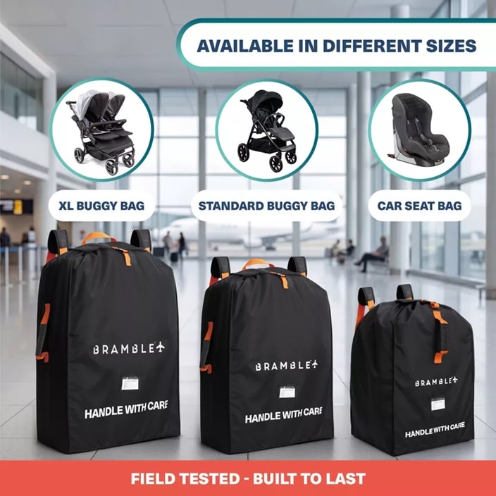 Transporttaske til barnevogn - Bramble Stroller Bag Grey