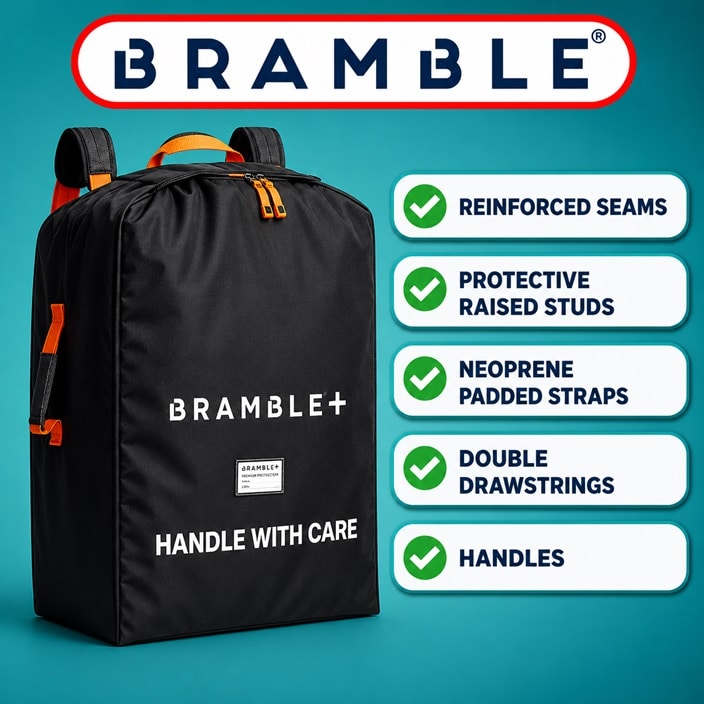 Transporttaske til barnevogn - Bramble Stroller Bag Grey