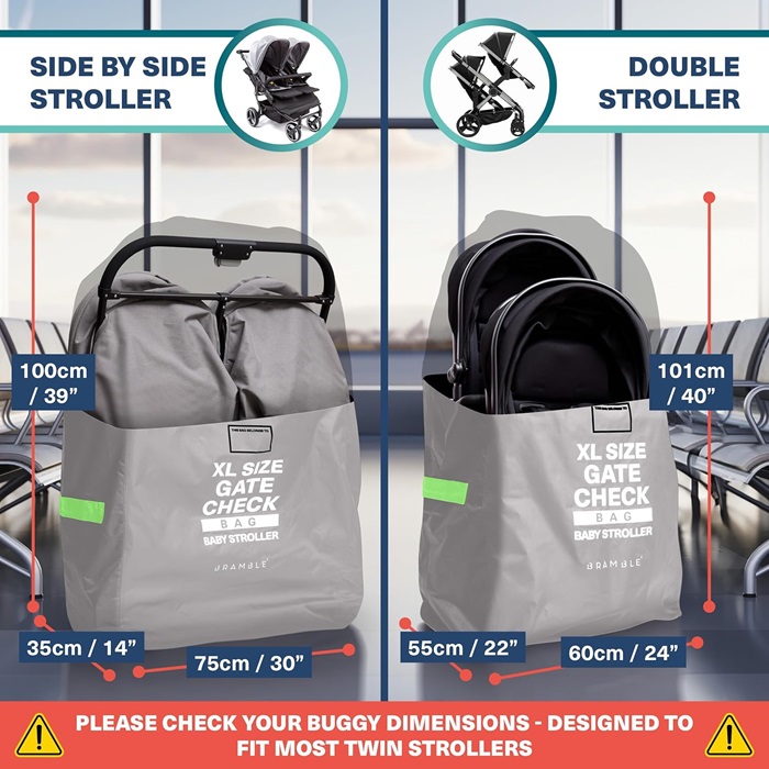 Transporttaske til barnevogn Bramble Pram Transport Bag XL