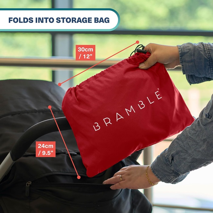 Transporttaske til barnevogn - Bramble Pram Bag XL Red