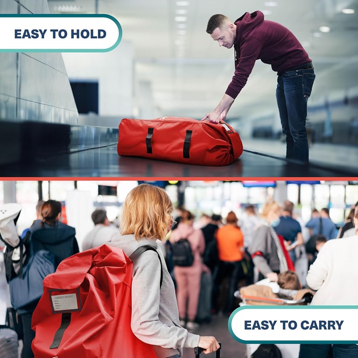 Transporttaske til barnevogn - Bramble Pram Bag XL Red