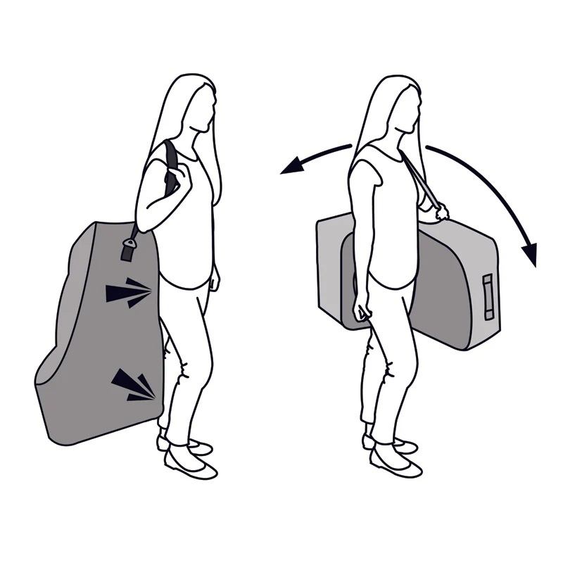 Transporttaske til autostol JL Childress Universal Side-Carry Car Seat Travel Bag