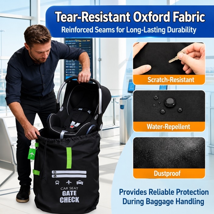 Transporttaske til autostol Yeria Gate Check Car Seat Transport Bag