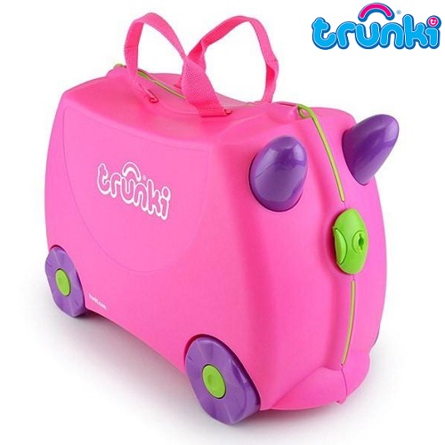 Kuffert til børn Trunki Trixie lyserød