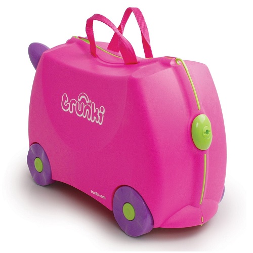 Kuffert til børn Trunki Trixie lyserød