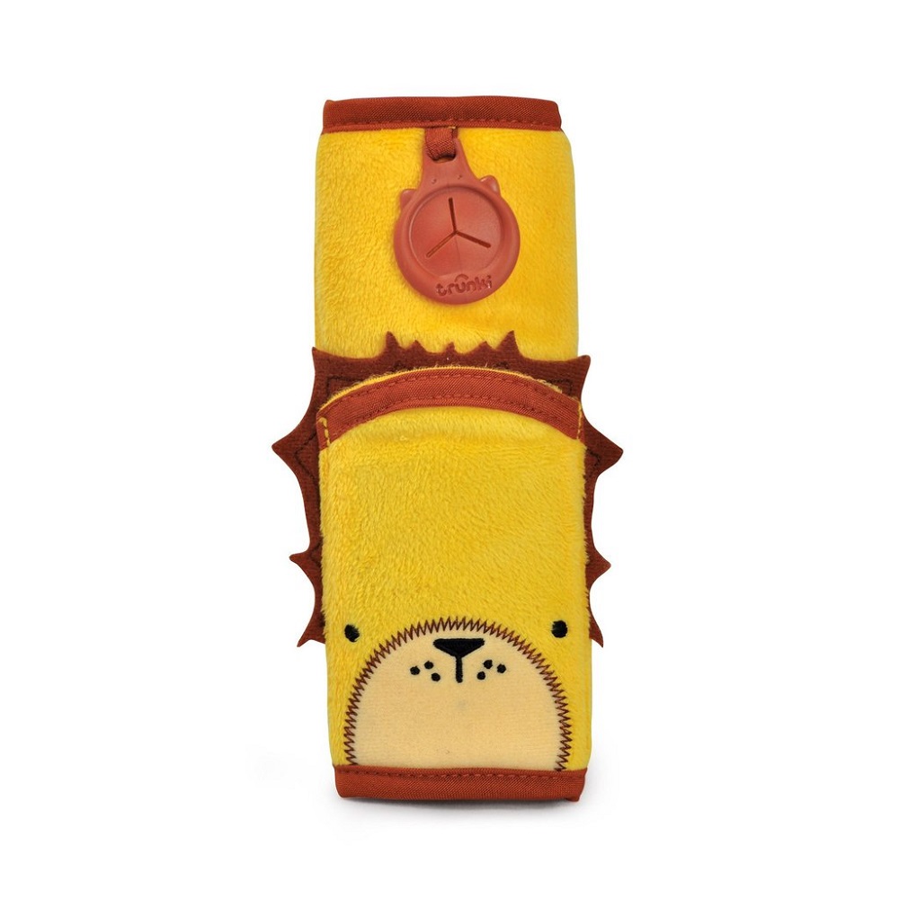 Selebeskytter Trunki Seat Belt Pal Leeroy Lion gul