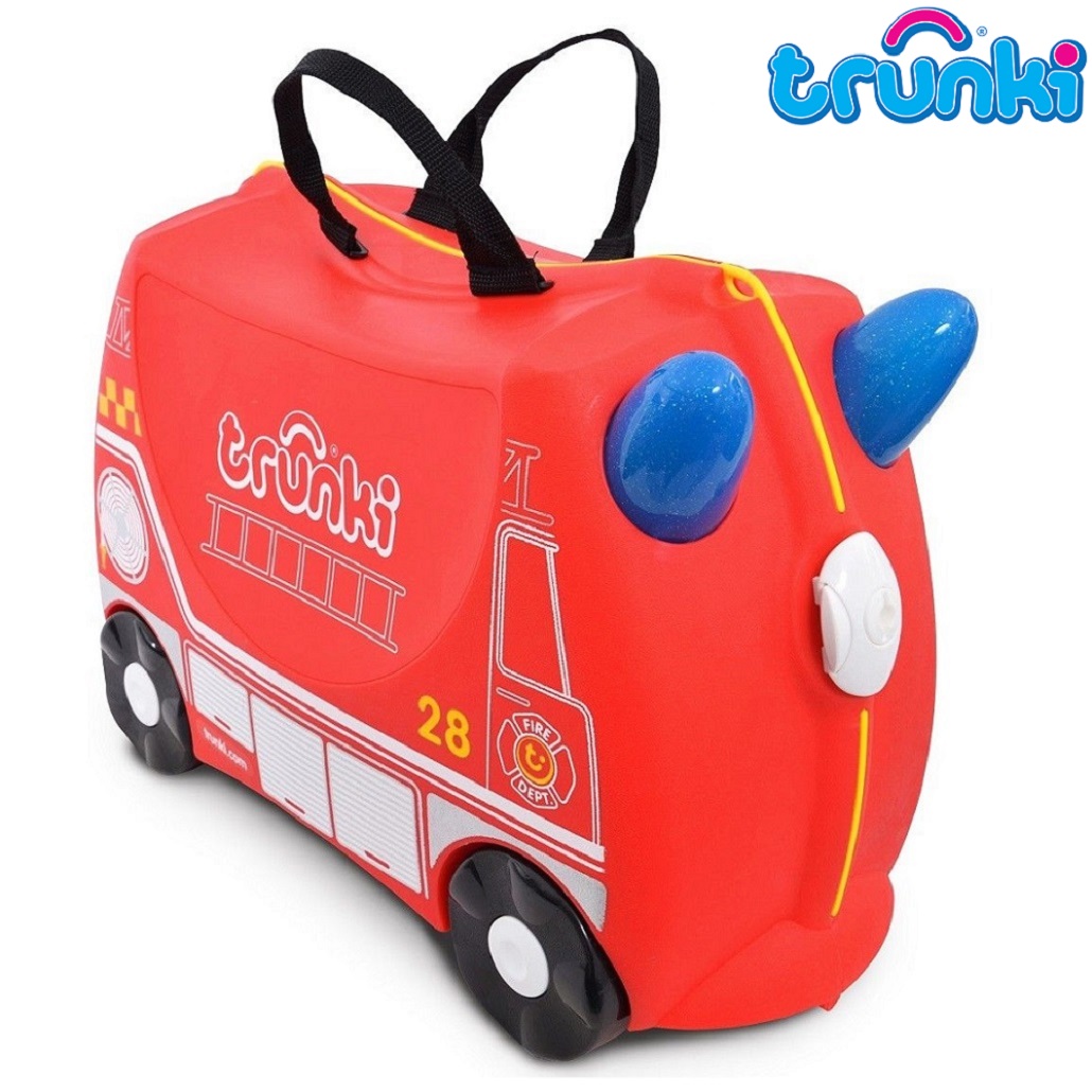 Kuffert til børn Trunki Fire Engine Frank rød