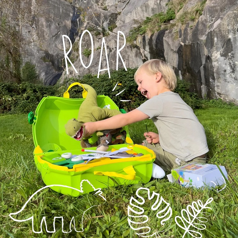 Kuffert til børn Trunki Dudley Dino