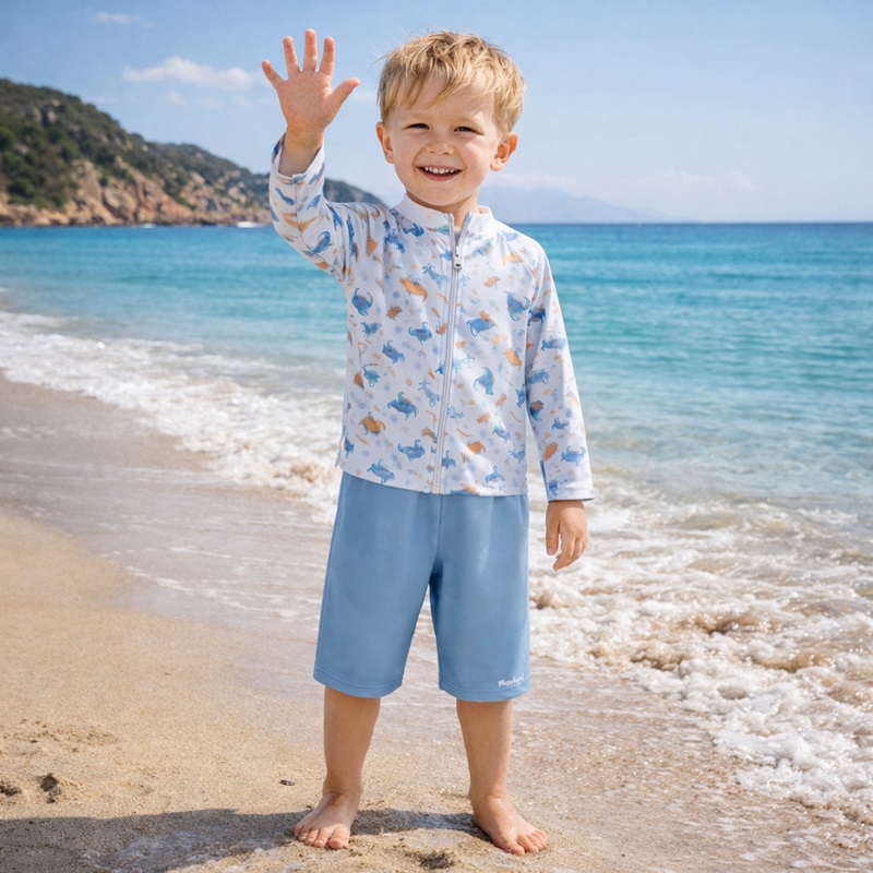 UV-dragt til børn Playshoes Dinos Allover UV-dragt til børn Playshoes Dinos Allover