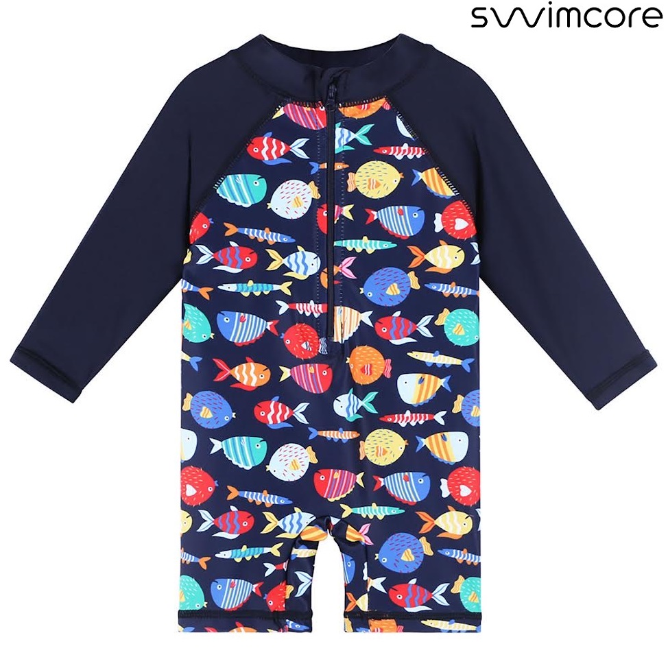 UV-dragt til børn Swimcore Colourful Fish