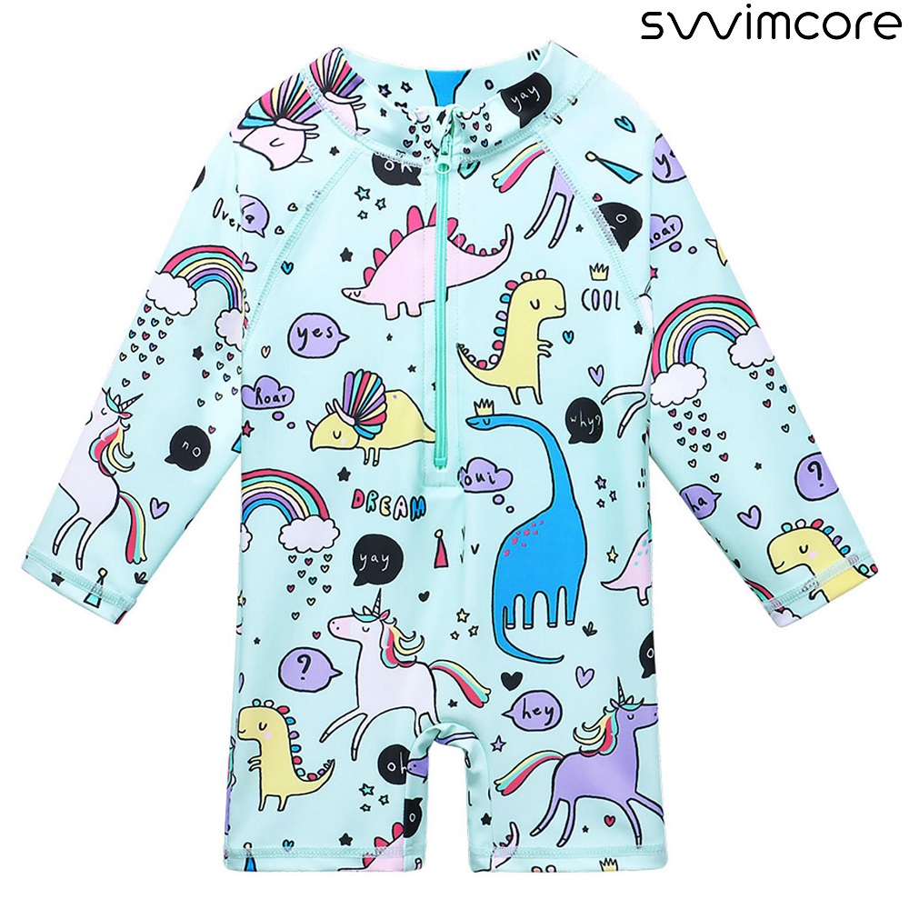 UV-dragt til børn Swimcore Dino