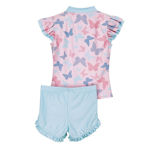 UV badetøj til børn (sæt med trøje og shorts) Playshoes Butterfly