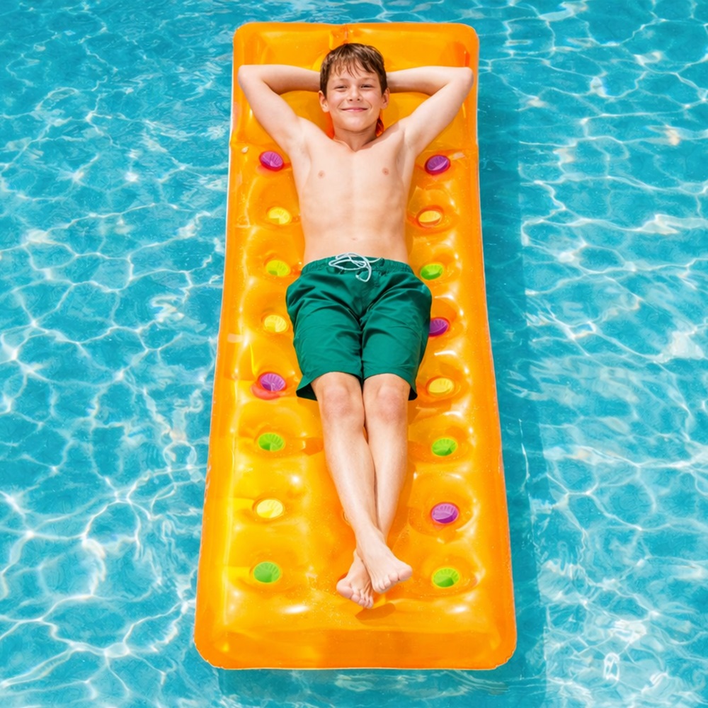 Oppustelig bademadras Bestway Orange