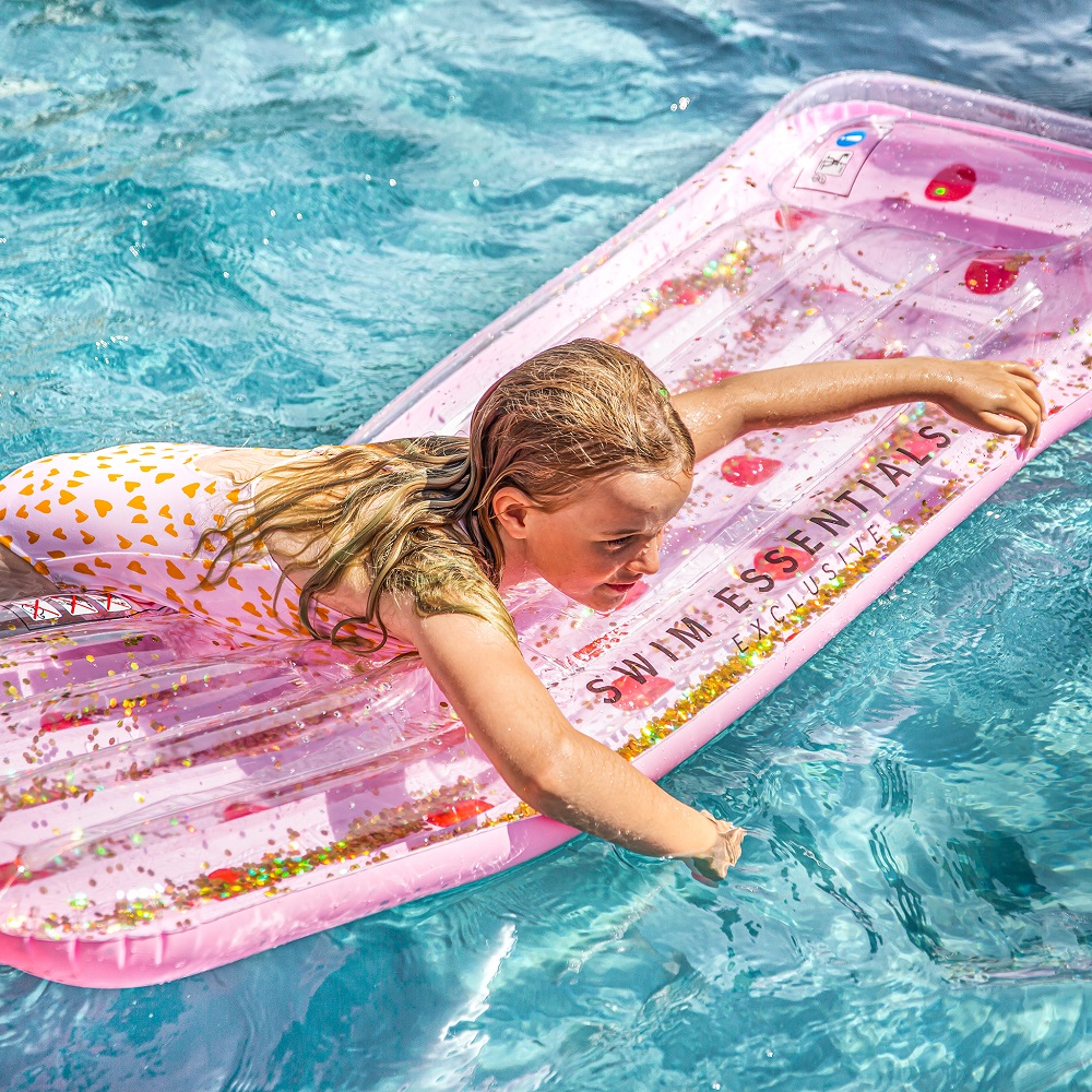 Bademadras til børn Swim Essentials Pink Dots