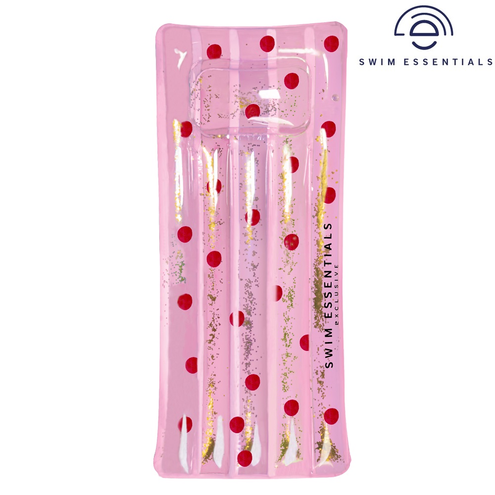 Bademadras til børn Swim Essentials Pink with Dots