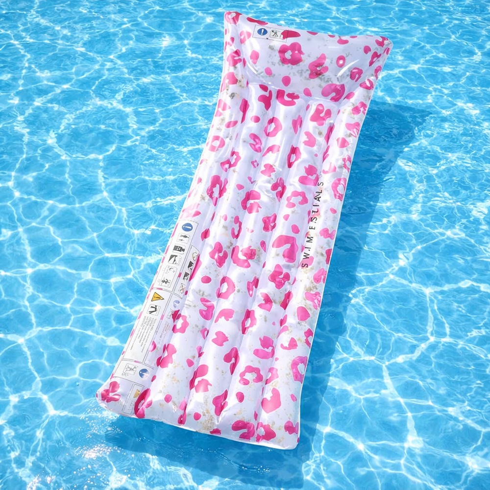 Poolmadras - Swim Essentials Pink Leopard