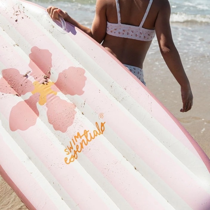 Bademadras til børn Swim Essentials Surfboard Flower