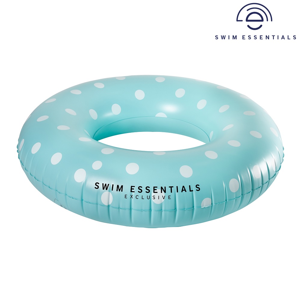 Oppustelig badering Swim Essentials Blue with Dots XL
