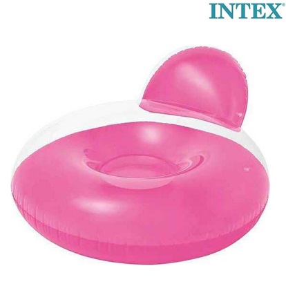 Oppustelig svømmestol Intex Inflatable Pool Chair XL Pink