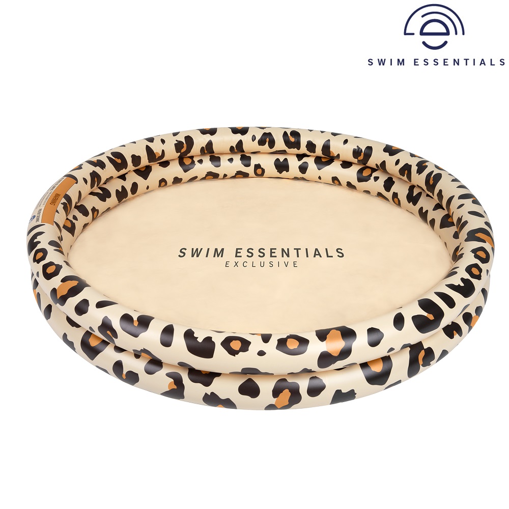 Oppustelig bassin til børn Swim Essentials Beige Leopard
