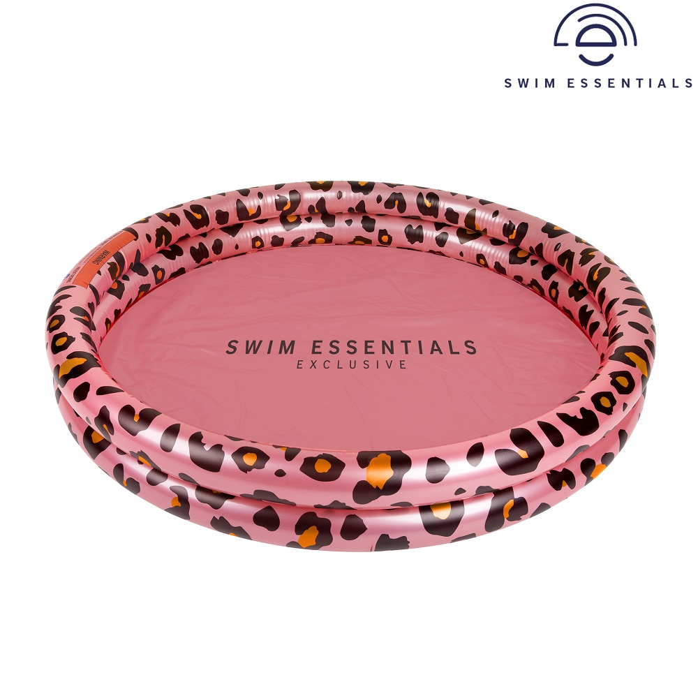 Oppustelig bassin til børn Swim Essentials Pink Leopard