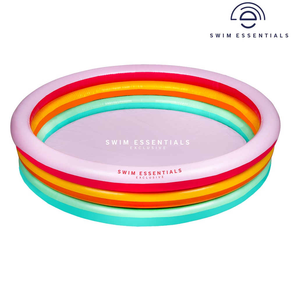 Oppustelig bassin til børn Swim Essentials Rainbow