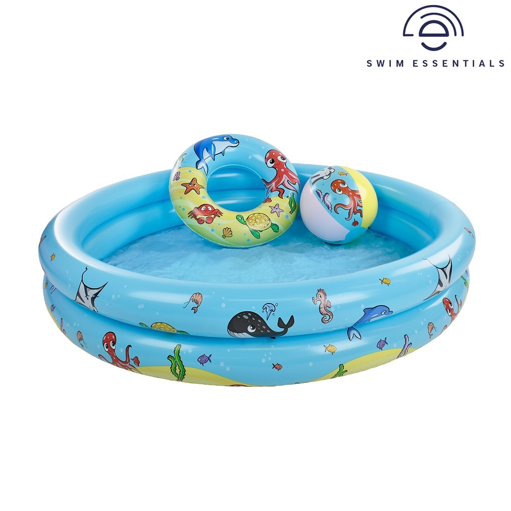 Oppustelig badebassin til børn Swim Essentials Sea Animals
