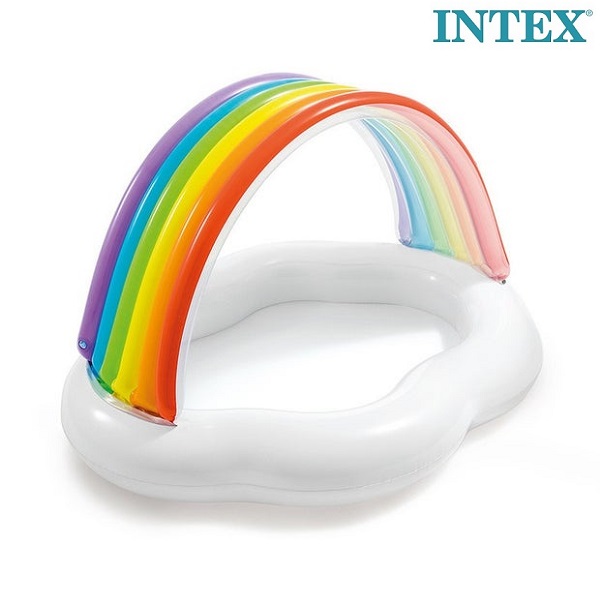 Oppustelig badebassin til børn Intex Cloud and Rainbow