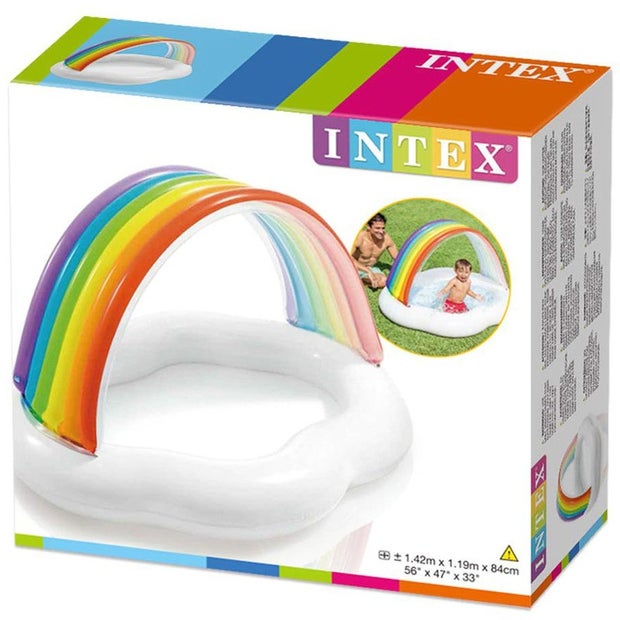 Oppustelig badebassin til børn Intex Cloud and Rainbow