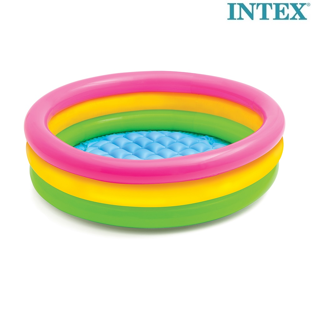 Oppustelig bassin til børn Intex Rainbow