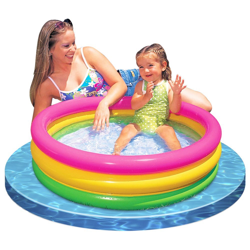 Oppustelig bassin til børn Intex Rainbow