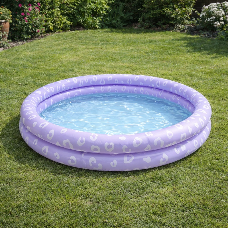 Oppustelig pool til børn - Swim Essentials Lilac Leopard