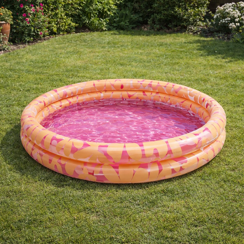 Oppustelig pool til børn - Swim Essentials Pink Flowers