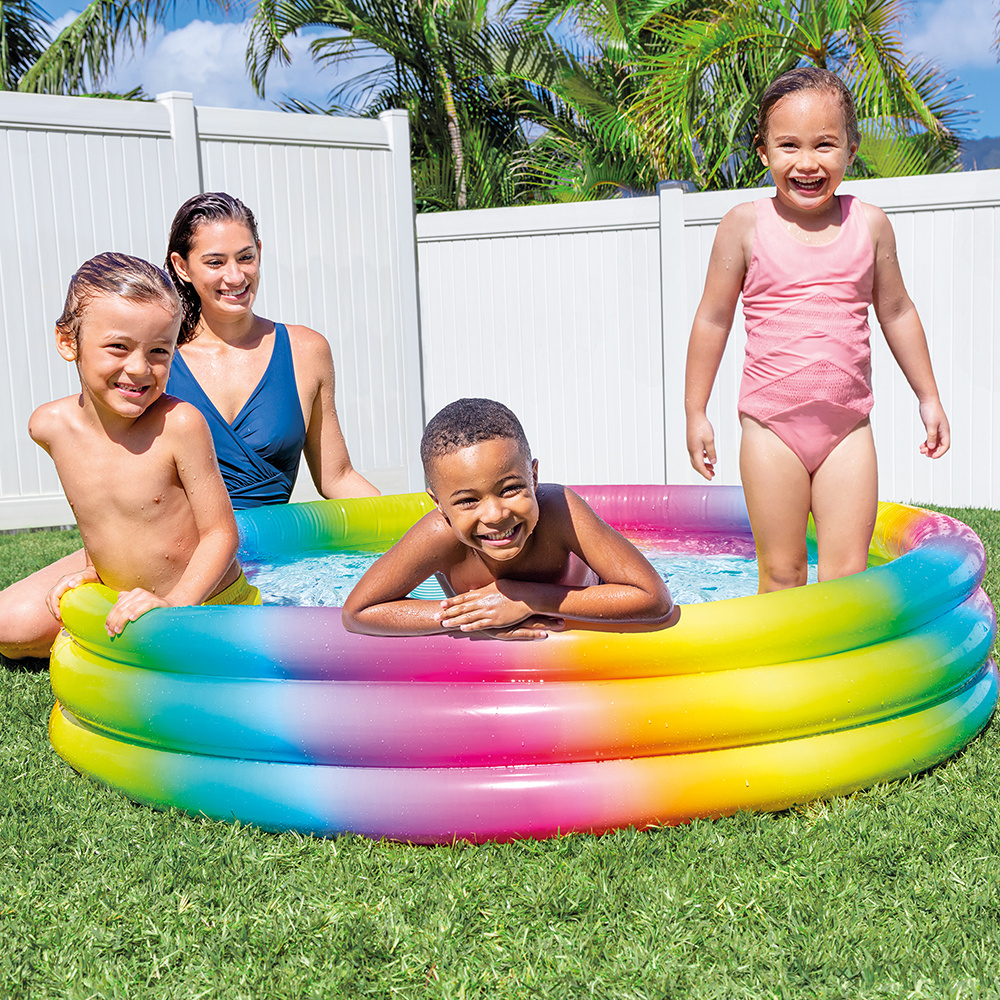 Oppustelig bassin til børn Intex Multicolour