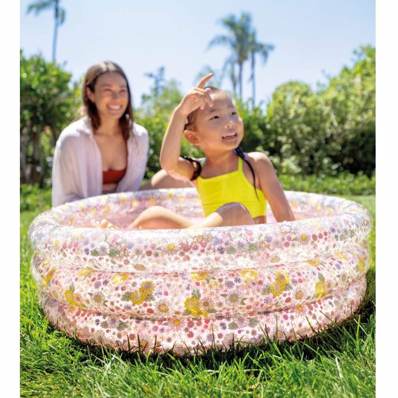 Oppustelig badebassin til børn Intex Sweet Blossom