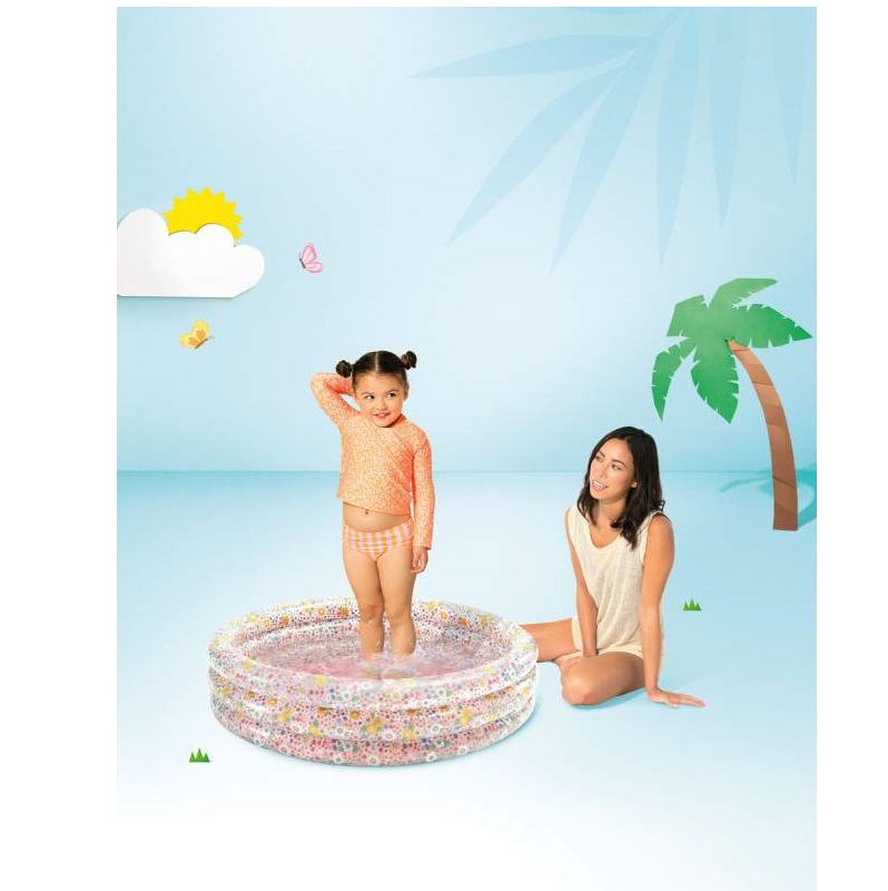 Oppustelig badebassin til børn Intex Sweet Blossom