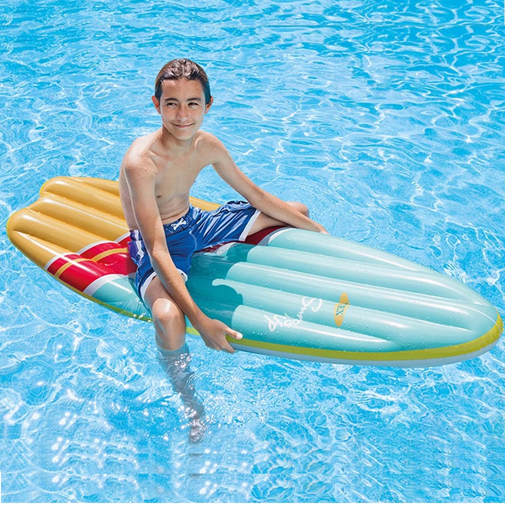 Oppustelig bademadras og surfbræt Intex Surf's Up Blue Oppustelig bademadras og surfbræt Intex Surf's Up Blue