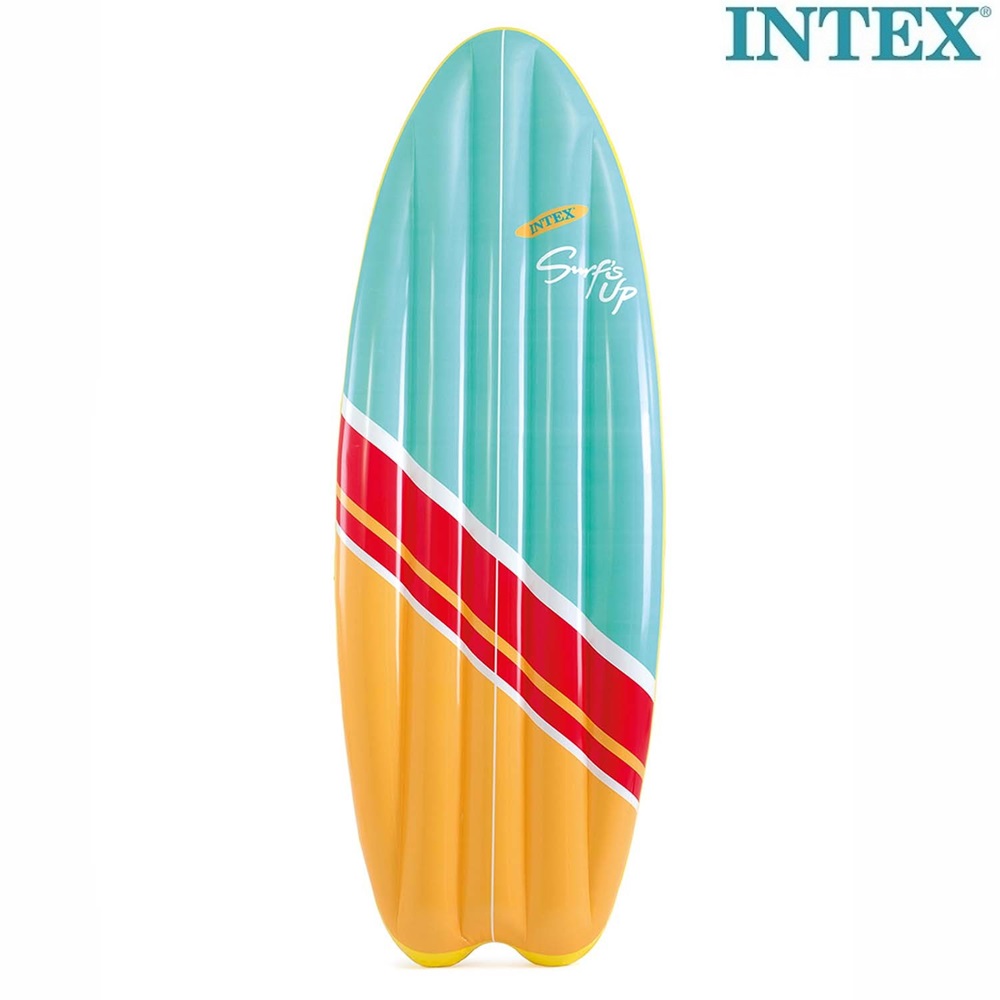 Oppustelig bademadras og surfbræt Intex Surf's Up Blue