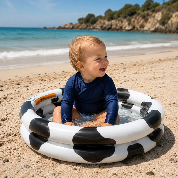 Oppustelig babypool Swim Essentials Mini Pool Cow