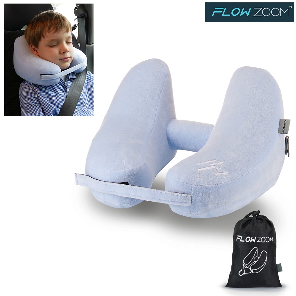 Skubbe spændende Stille og rolig Nakkepude til børn - Flowzoom Air Pillow Kids | Smalltraveller.dk