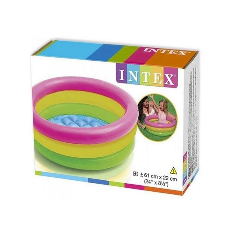 Oppustelig badebassin til børn Intex Rainbow