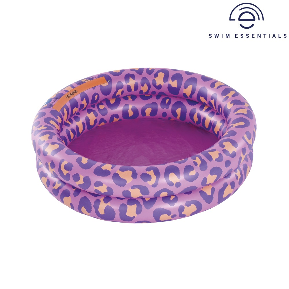 Oppustelig badebassin til børn Swim Essentials Purple Leopard Mini