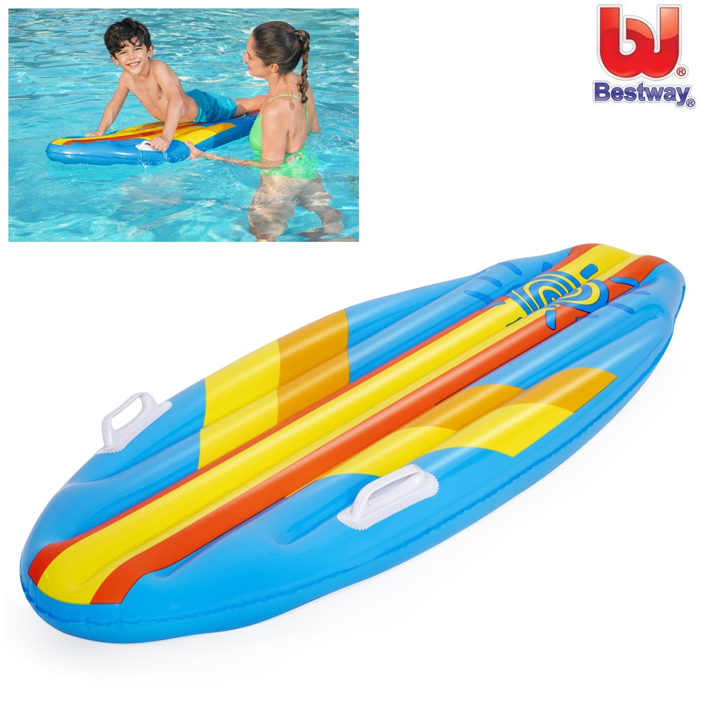 Oppustelig bademadras og surfbræt Bestway Surf Rider Blue