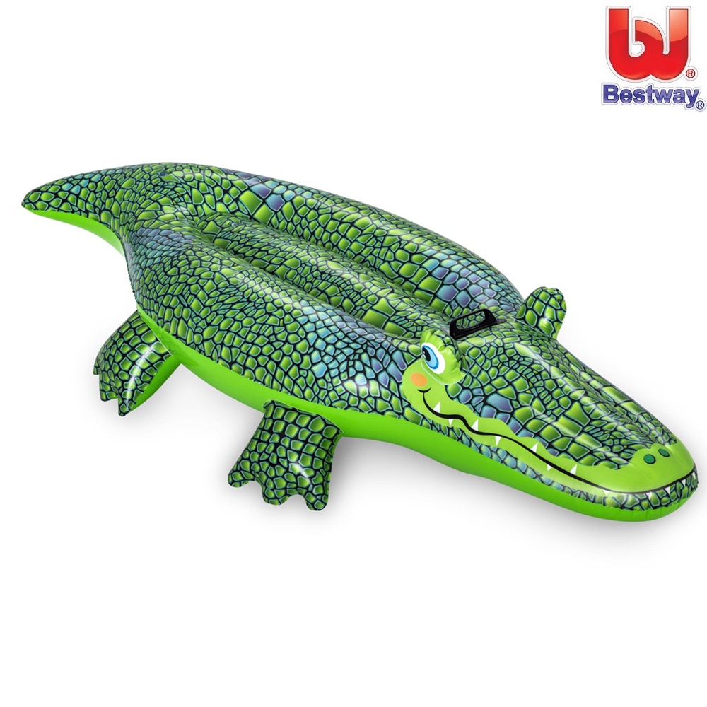 Oppusteligt badedyr XXL - Bestway Crocodile