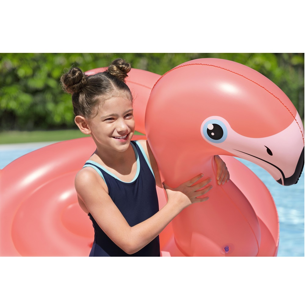 Oppusteligt badedyr XXL - Bestway Flamingo