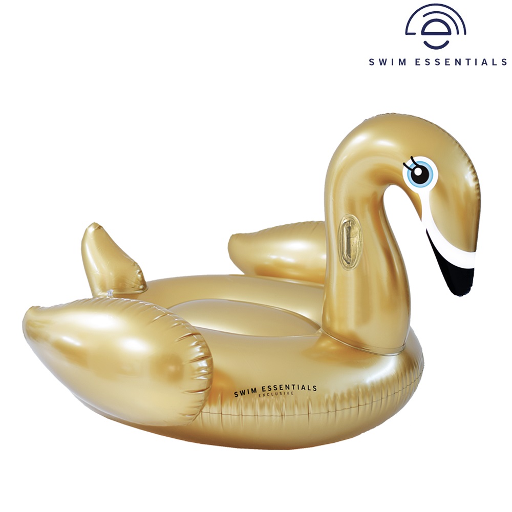 Oppusteligt badedyr Swim Essentials Golden Swan XXL