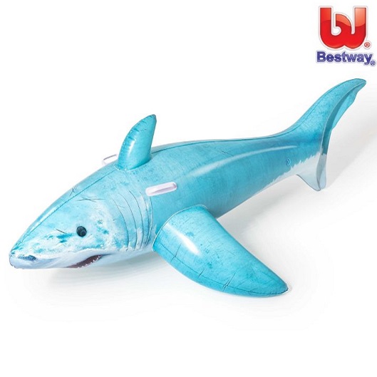 Oppusteligt badedyr Bestway Shark XL