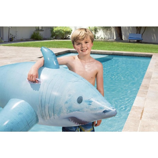 Oppusteligt badedyr Bestway Shark XL