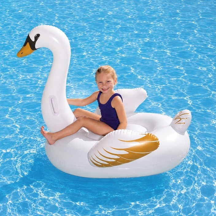 Oppusteligt badedyr XXL - Bestway Svane